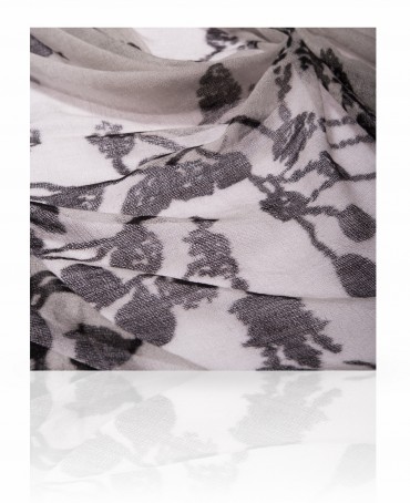 Палантин Женский W-SMALL.LEAF/WHITE